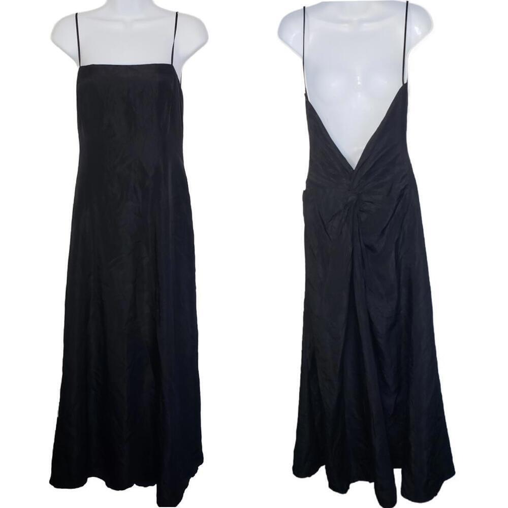 Vintage 90's Women's Sz 10 Laundry By Shelli Segal Formal Black Dress(1702)